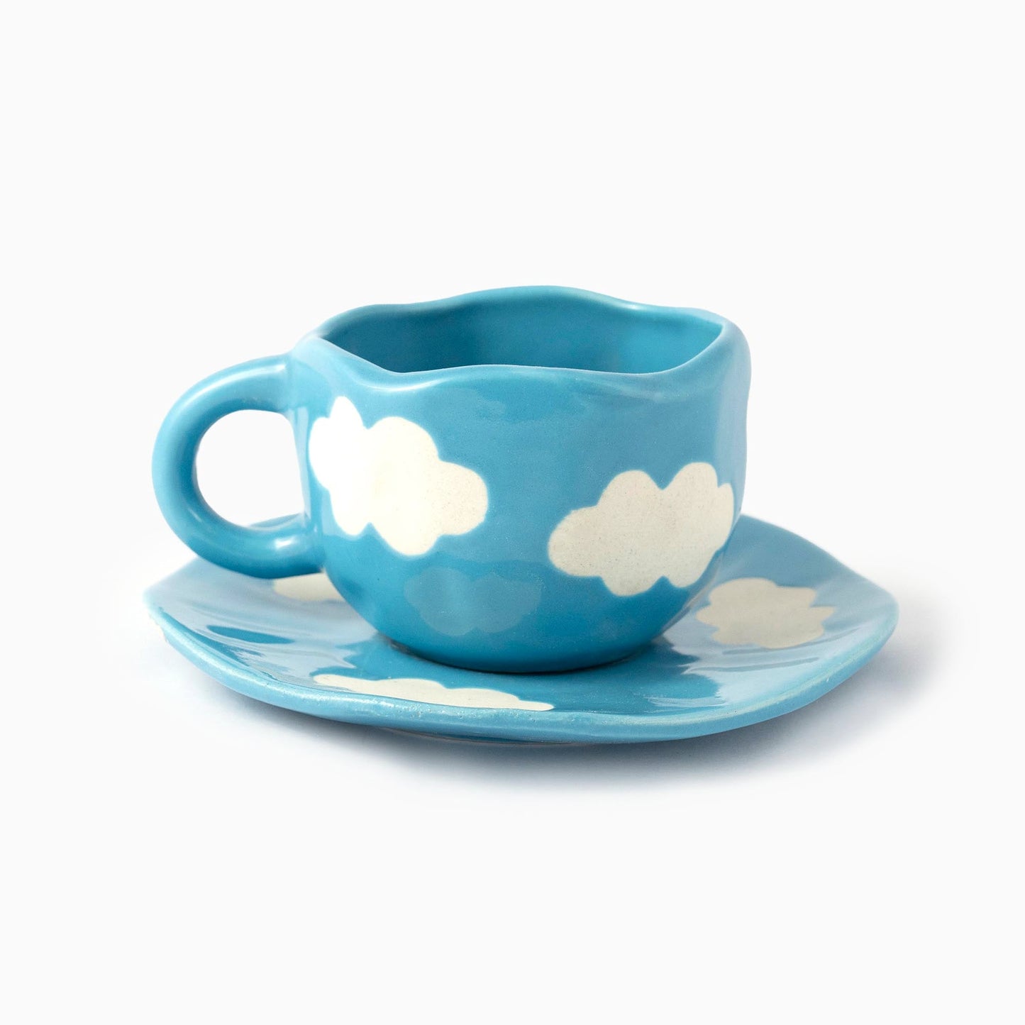 Cloud Tea Cup and Saucer Set - iROCHiMugs