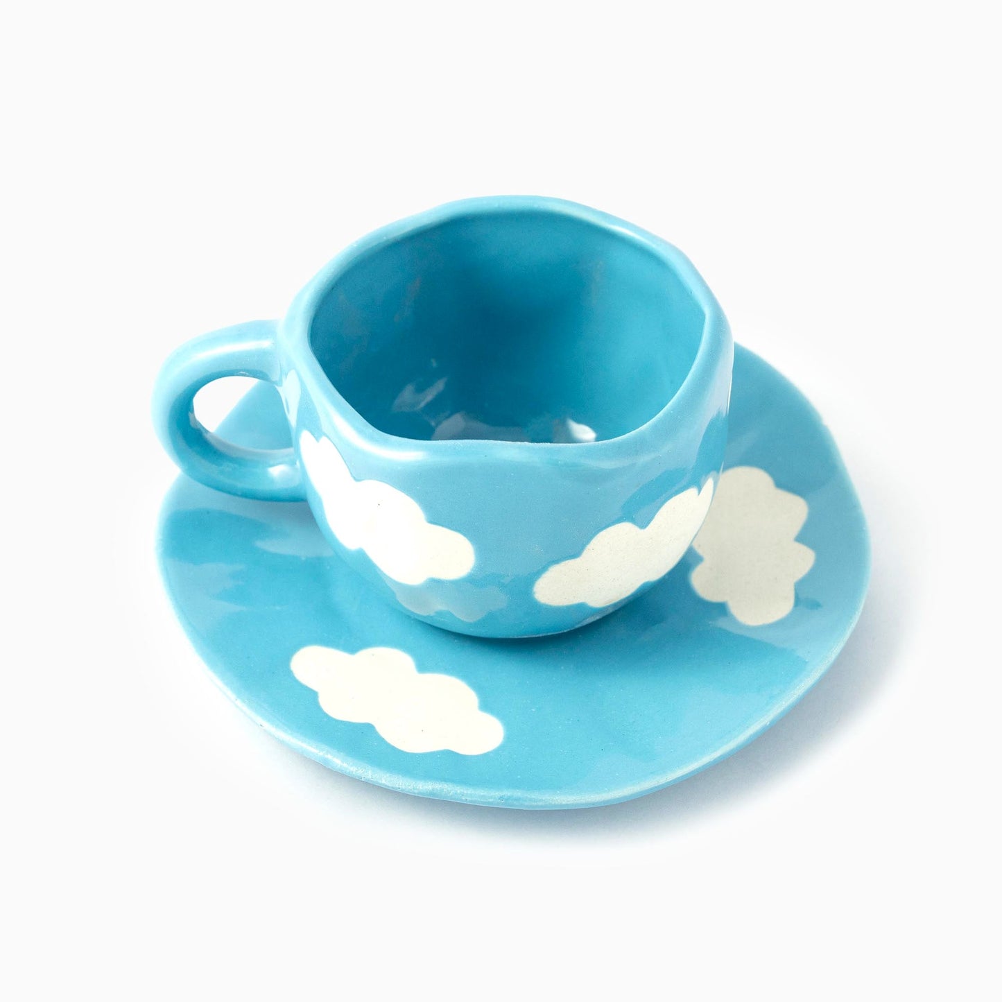 Cloud Tea Cup and Saucer Set - iROCHiMugs