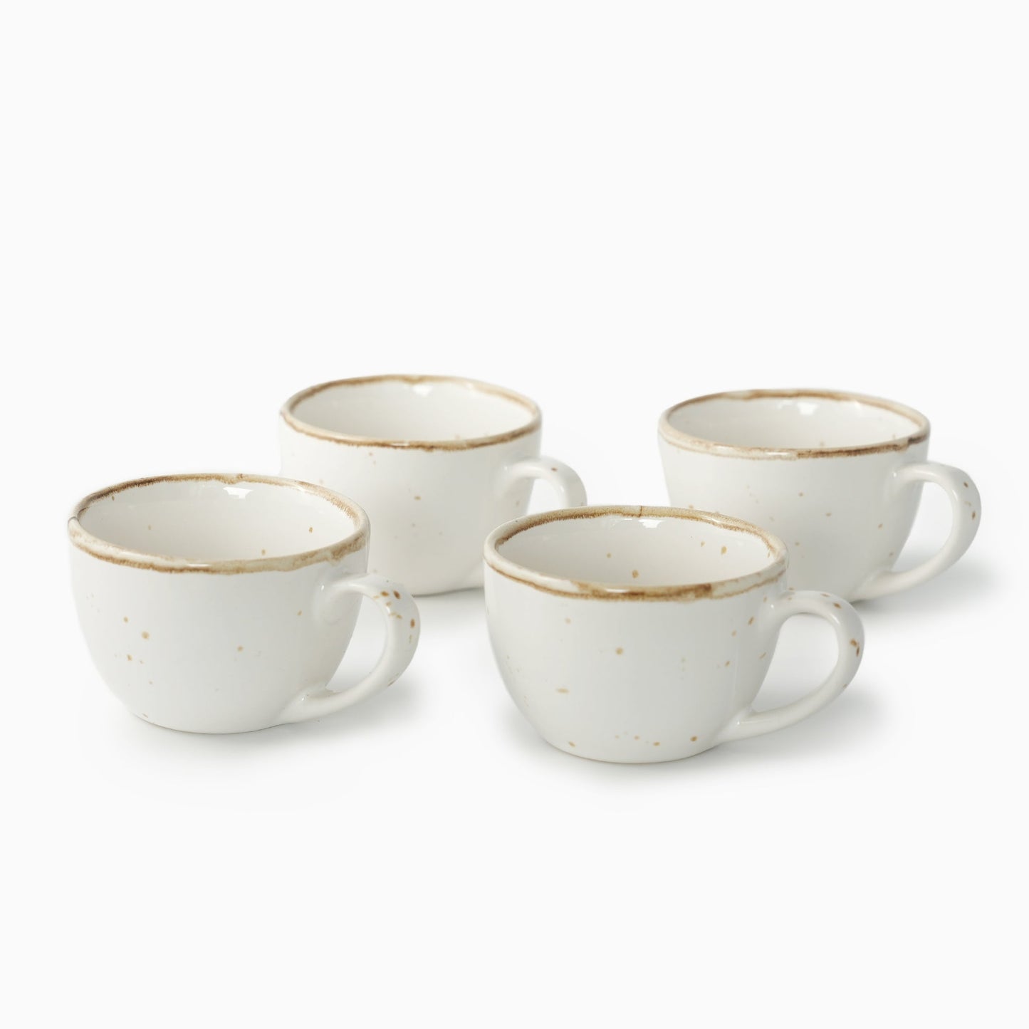 Ivory Glaze Tea Cup Set of 2 - iROCHiMugs