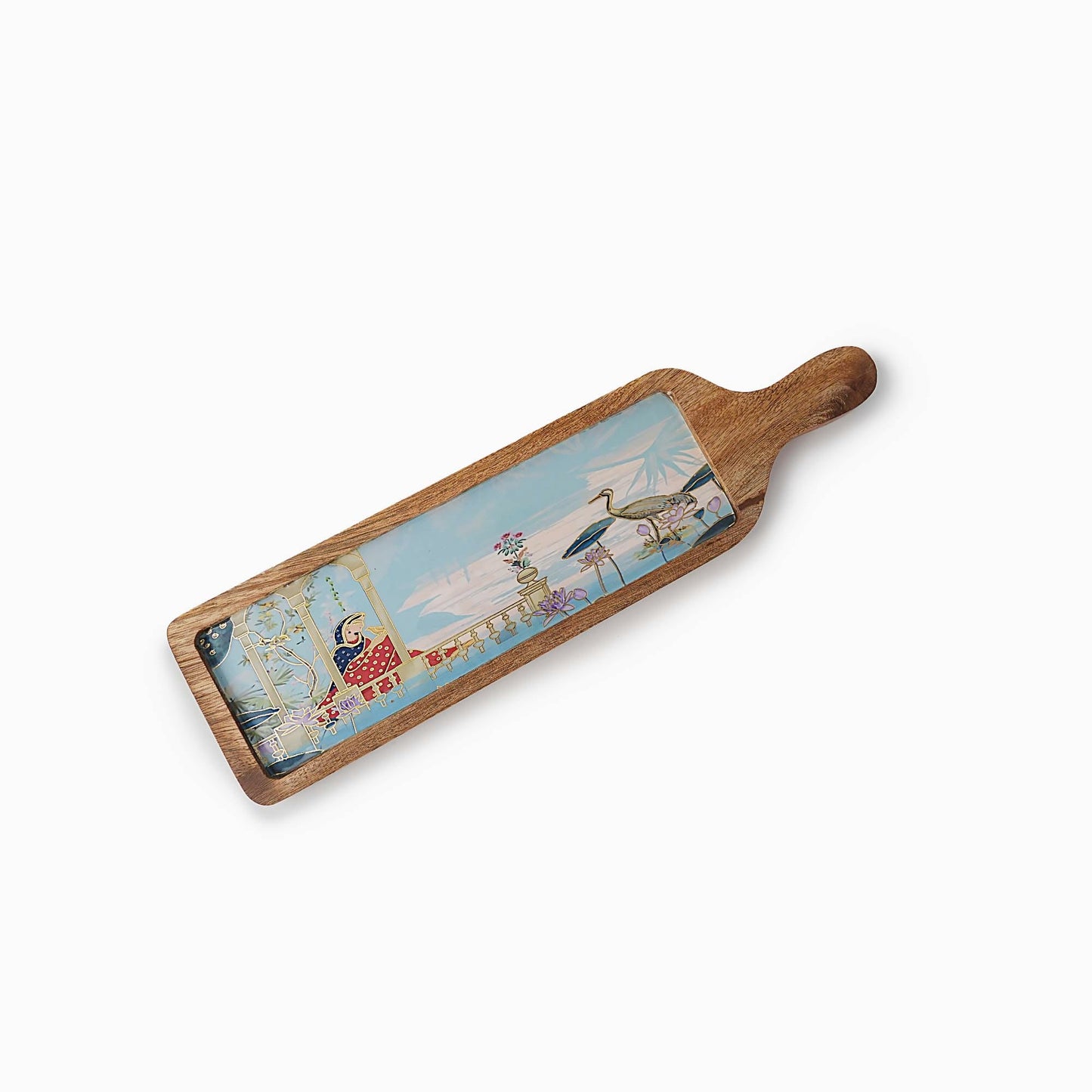 Madhubani Wooden Platter - iROCHi