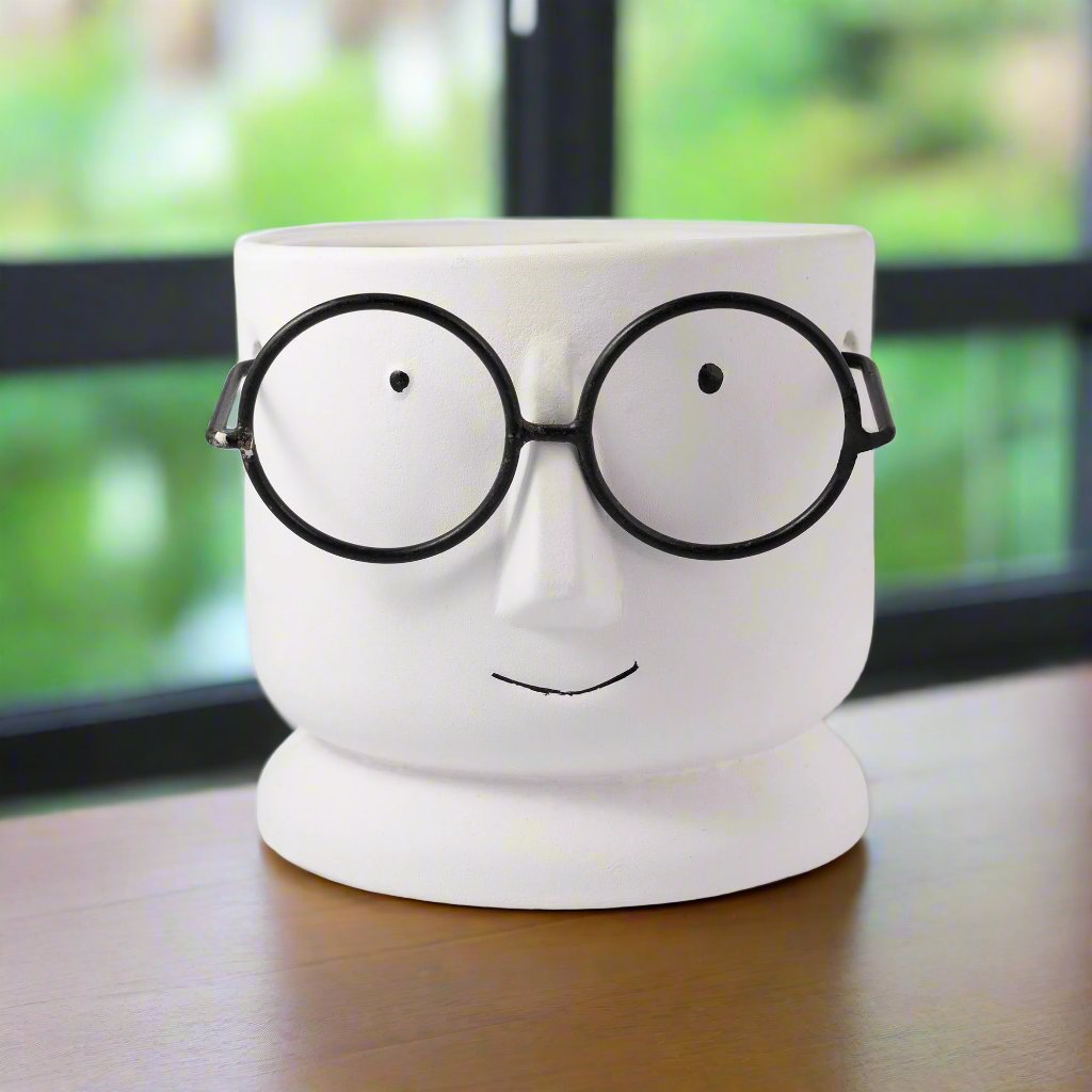 Nerdy Face Planter - iROCHiDesigner Pot