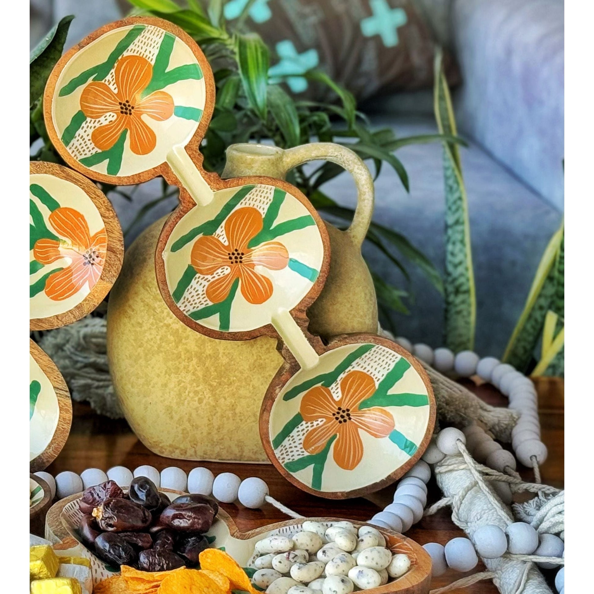 3 Bowl Island Wooden Platter - iROCHiPlatter