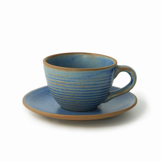 Berry Blue Cup and Saucer set - iROCHiMugs