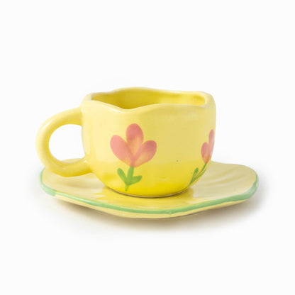 Blossom Tea Cup and Saucer Set - iROCHiMugs