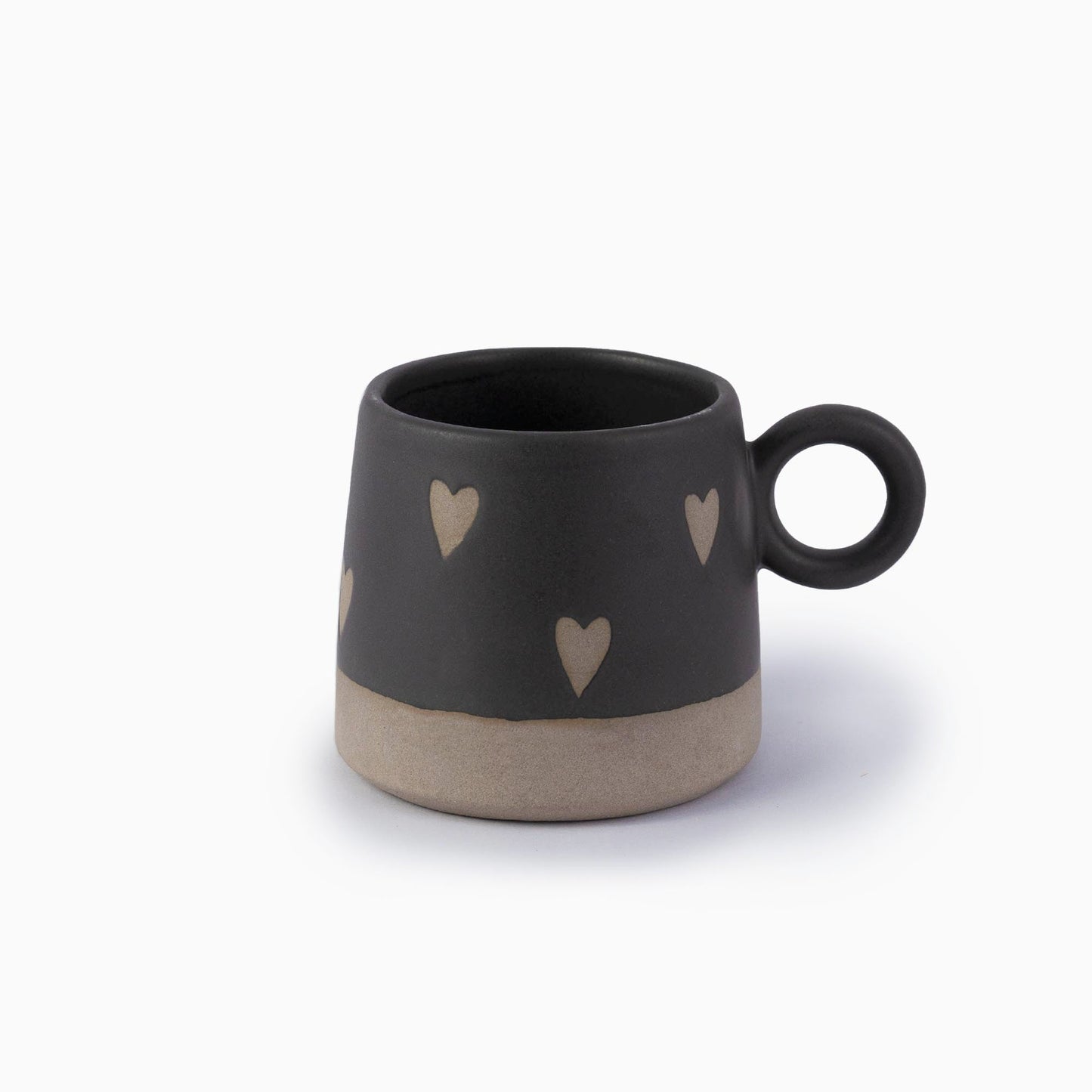 Charcoal Heart Coffee Mug - iROCHiMugs
