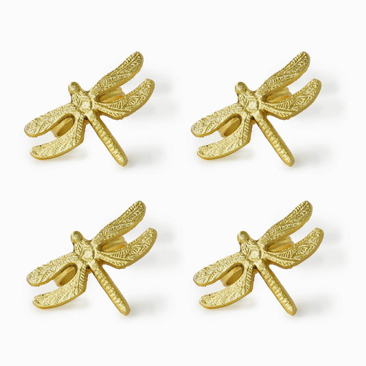 Golden Dragonfly Napkin Ring Set - iROCHiNapkin Ring