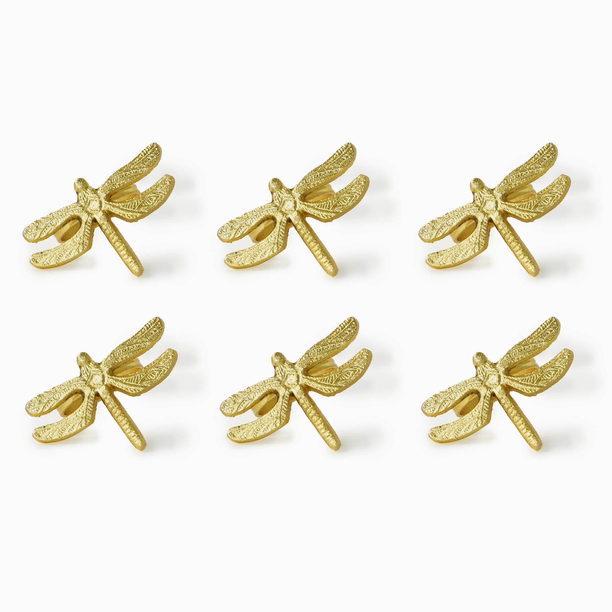 Golden Dragonfly Napkin Ring Set - iROCHiNapkin Ring