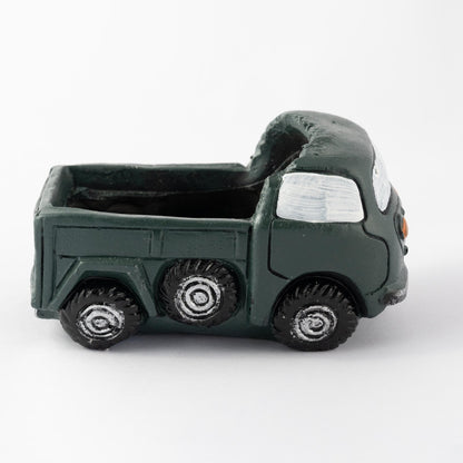 Green Resin Truck Planter - iROCHiResin Pot