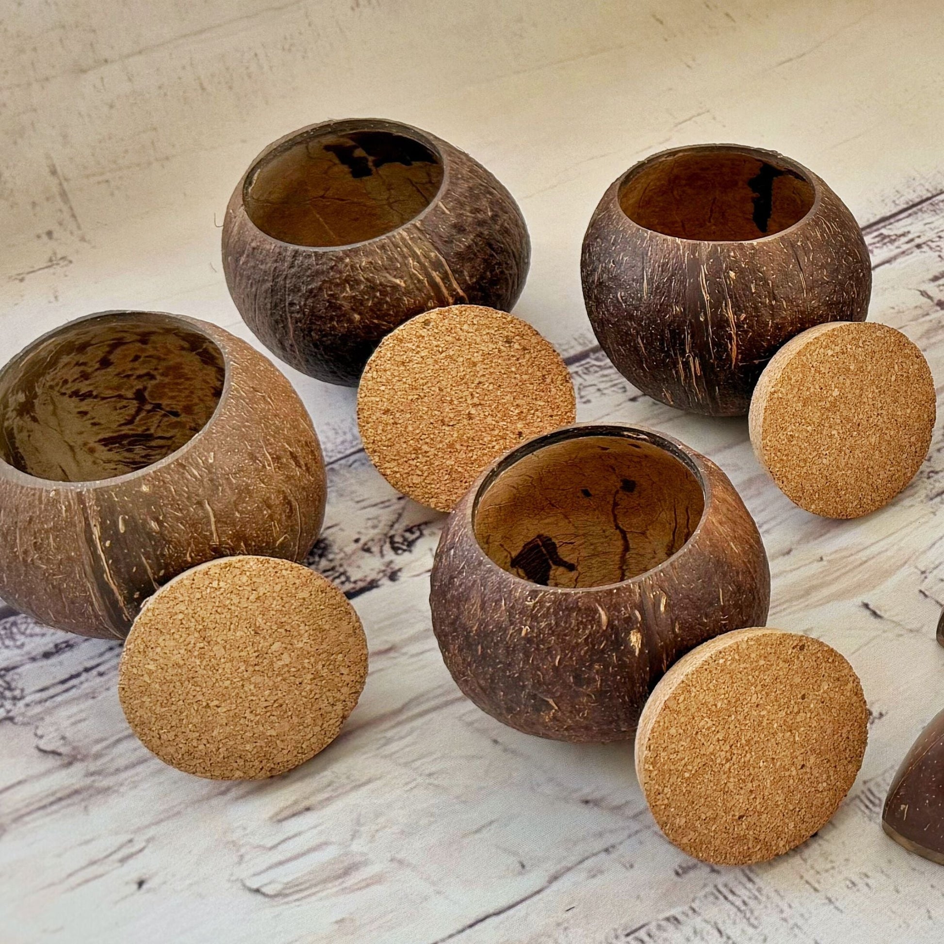 Handcrafted Coconut Shell Jar - Eco - Friendly Storage - iROCHiJar