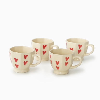 Heart Tea Cup Small set of 2 - iROCHiMugs