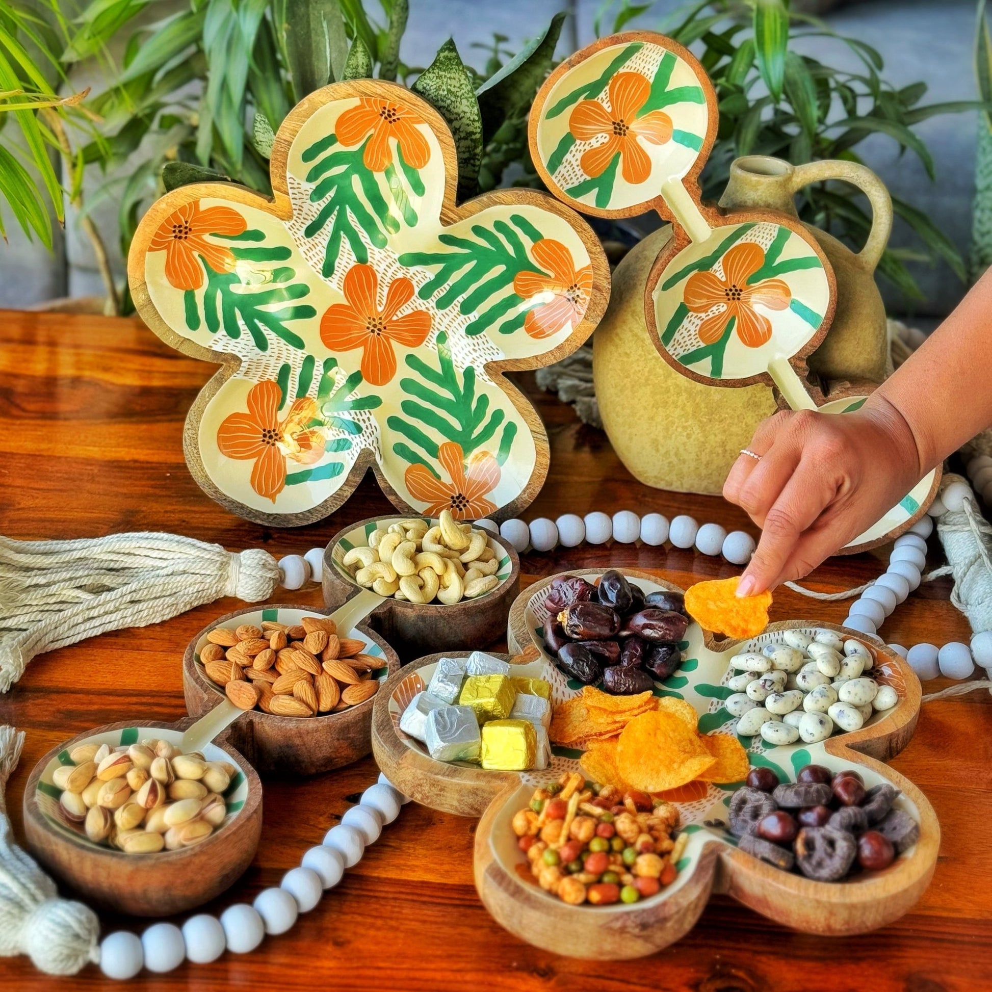 Island Wooden Serving Platter Set - iROCHi
