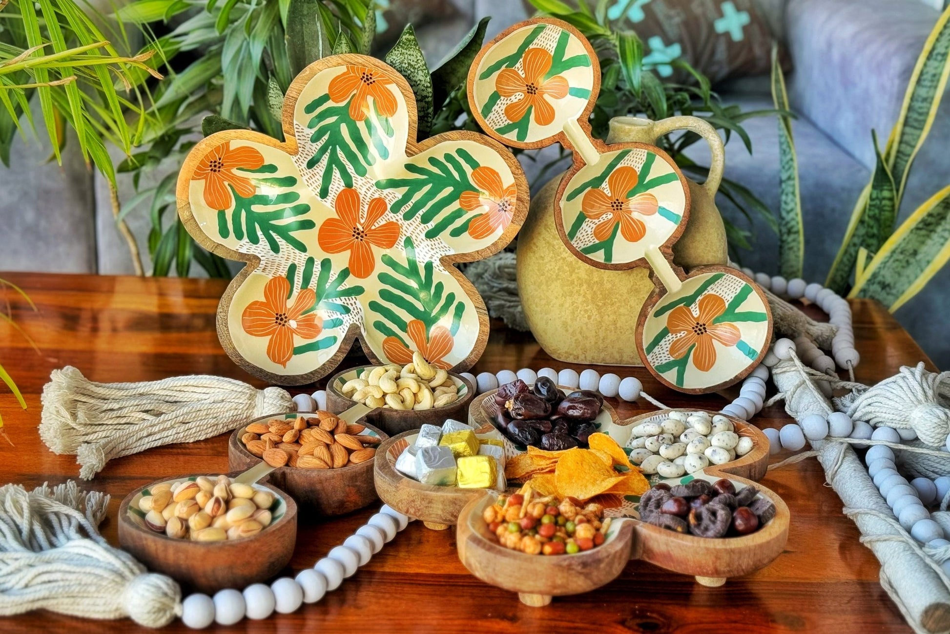 Island Wooden Serving Platter Set - iROCHi