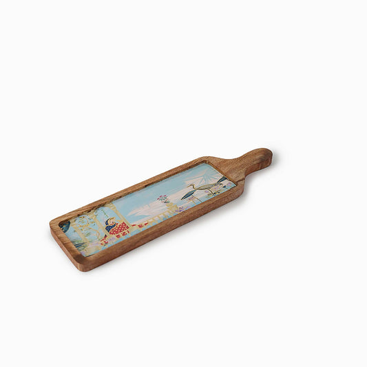 Madhubani Wooden Platter - iROCHi