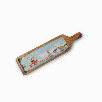 Madhubani Wooden Platter - iROCHi