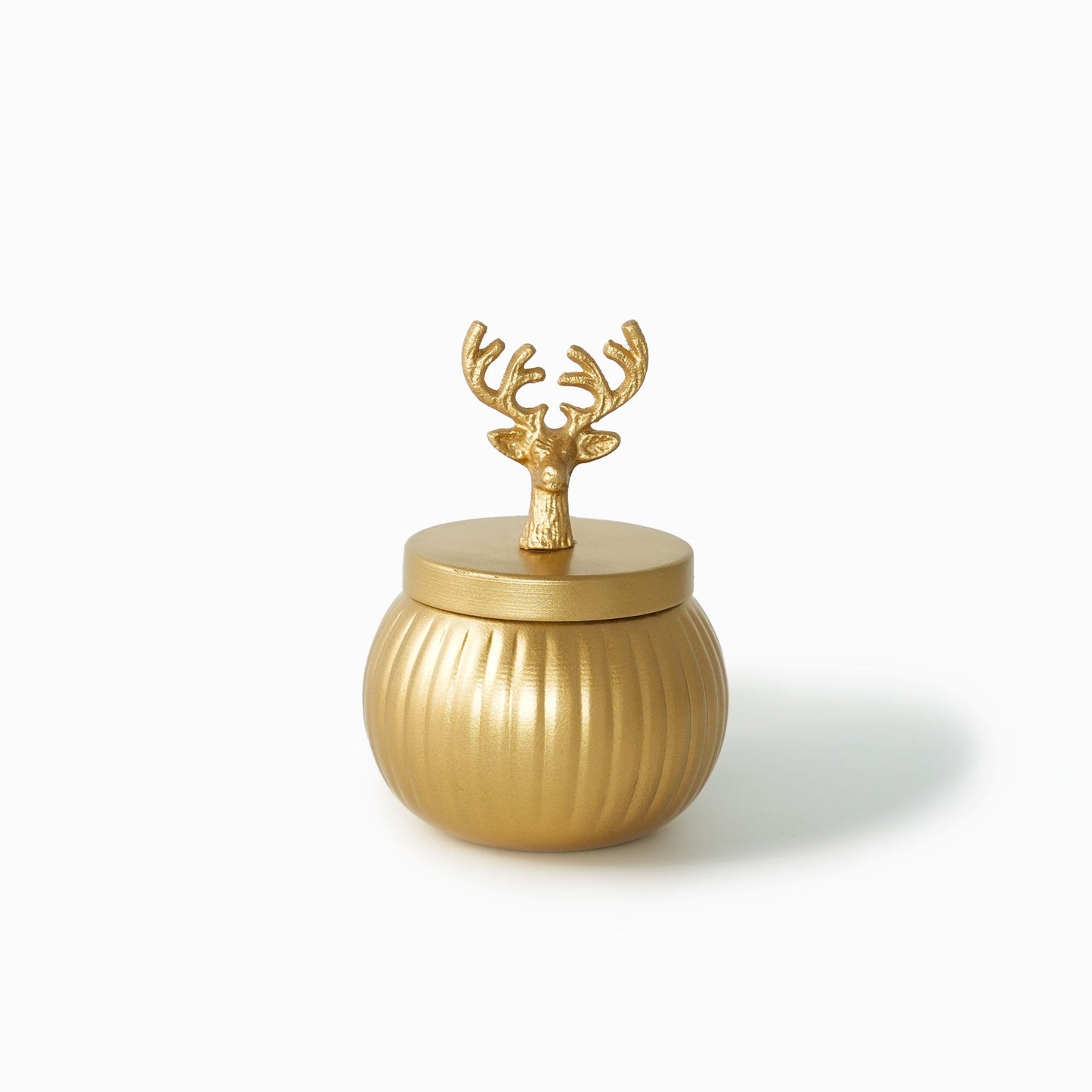 Reindeer Golden Metal Jars - Set of 2 - iROCHiJar