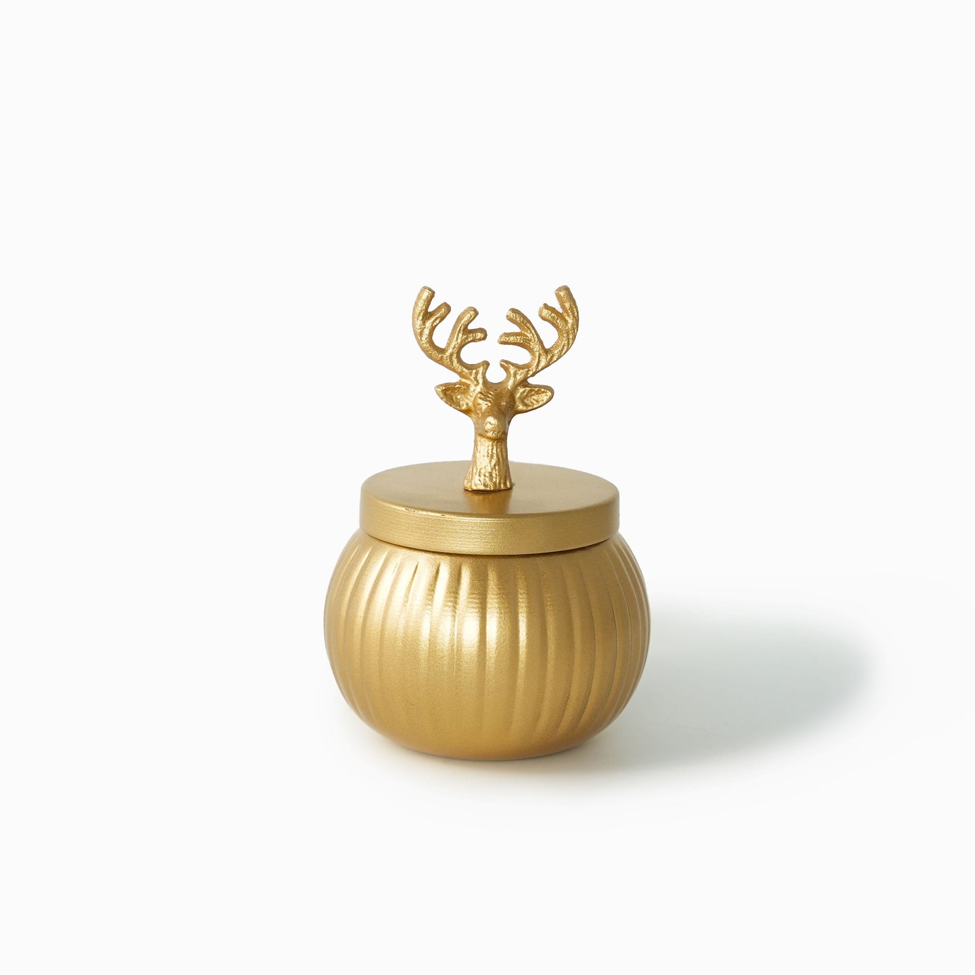 Reindeer Golden Metal Jars - Set of 2 - iROCHiJar
