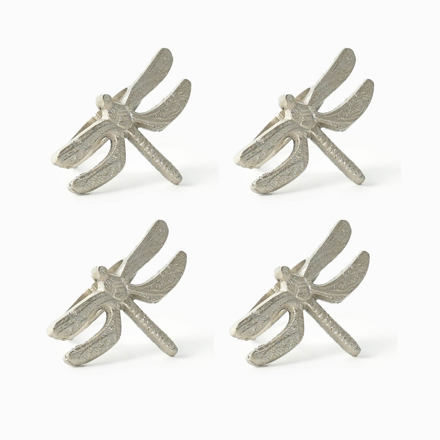 Silver Dragonfly Napkin Ring Set - iROCHiNapkin Ring