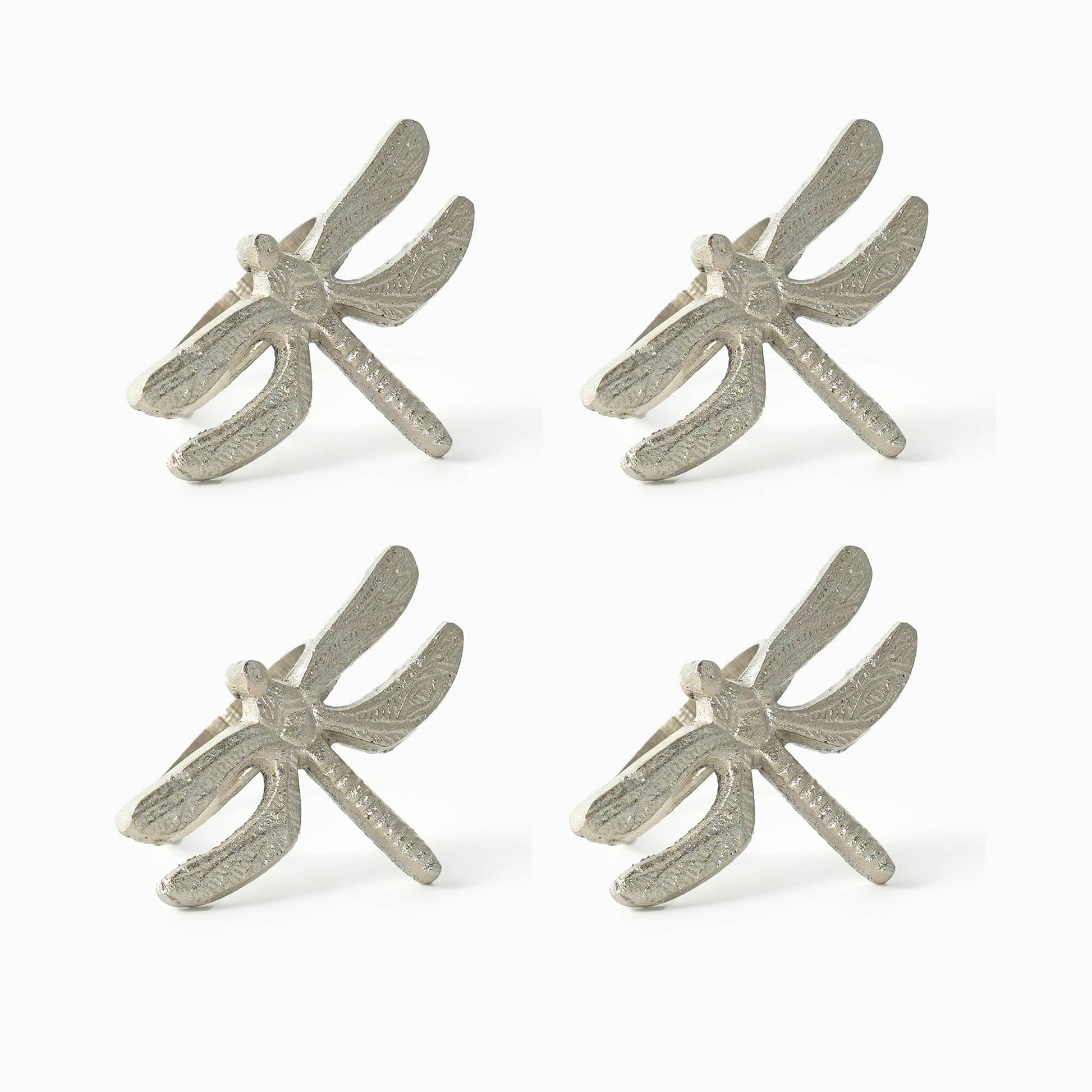 Silver Dragonfly Napkin Ring Set - iROCHiNapkin Ring