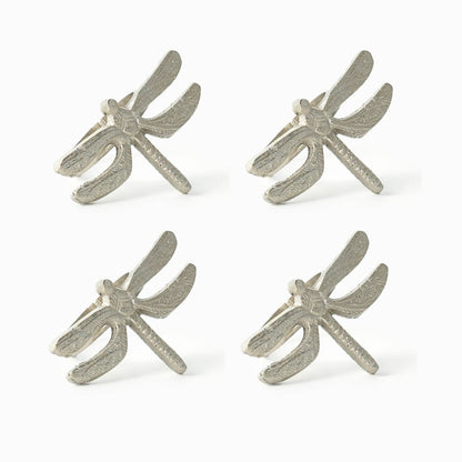 Silver Dragonfly Napkin Ring Set - iROCHiNapkin Ring