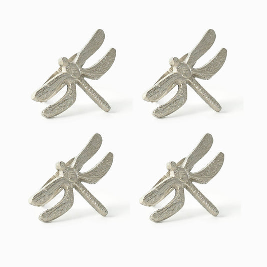 Silver Dragonfly Napkin Ring Set - iROCHiNapkin Ring